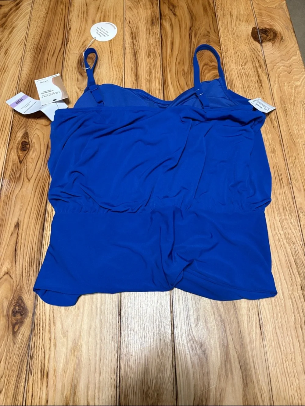 Coco Reef Cobalt Blue Spaghetti-Strap Bathing Suit Top - Picture 7 of 9